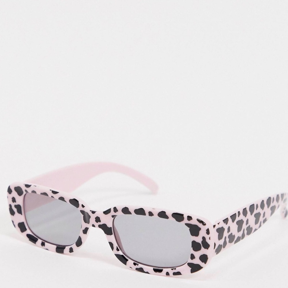 Vintage Looking Cow Print Glasses